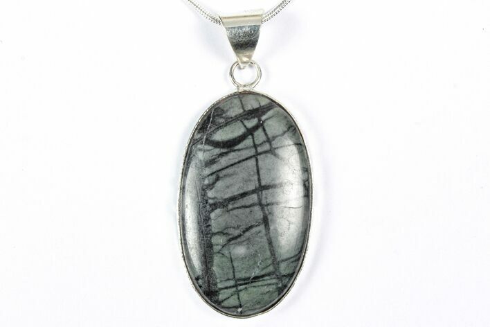 Polished Picasso Marble Pendant (Necklace) #346273